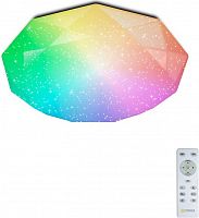 Светильник светодиодный (Люстра) накладной ALMAZ 60W RGB R-500-SHINY/WHITE ПДУ картинка 